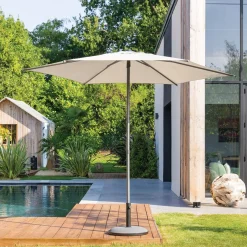 Parasol droit rond inclinable SOYA Blé