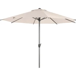 Parasol droit rond inclinable LOOMPA Blé + pied de parasol DAILIO