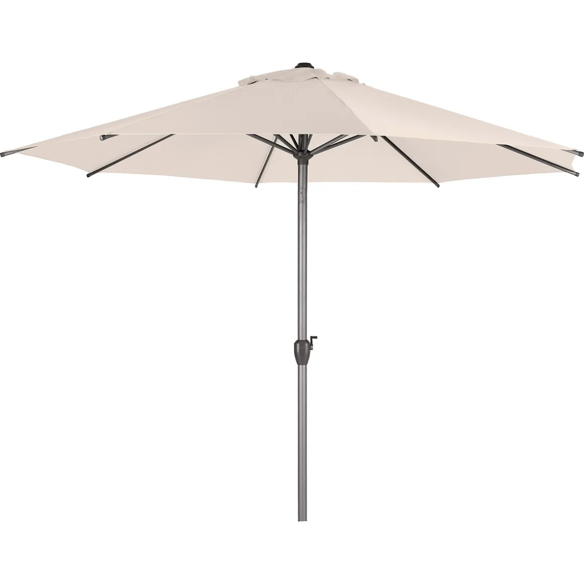 Parasol droit rond inclinable LOOMPA Blé + pied de parasol DAILIO