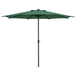Parasol droit rond LOOMPA Vert olive / Graphite