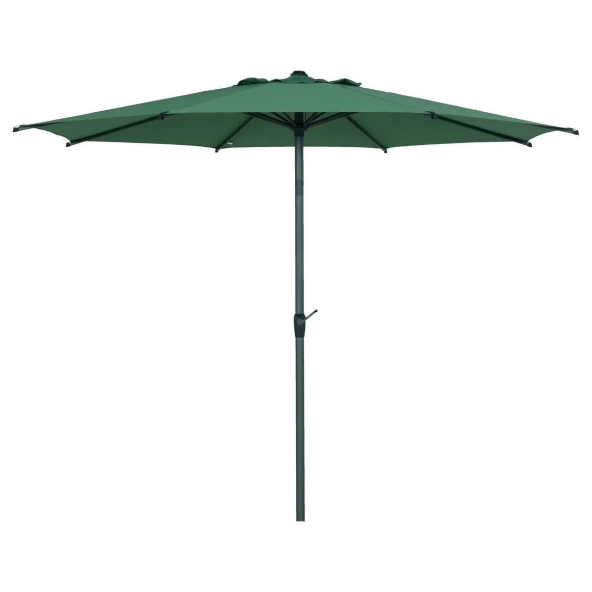Parasol droit rond LOOMPA Vert olive / Graphite