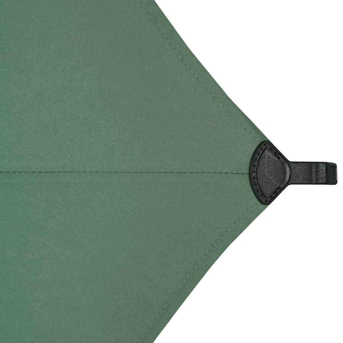 Parasol droit rond LOOMPA Vert olive / Graphite