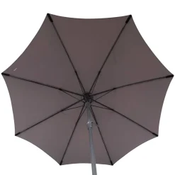 Parasol droit rond SISKO Ardoise