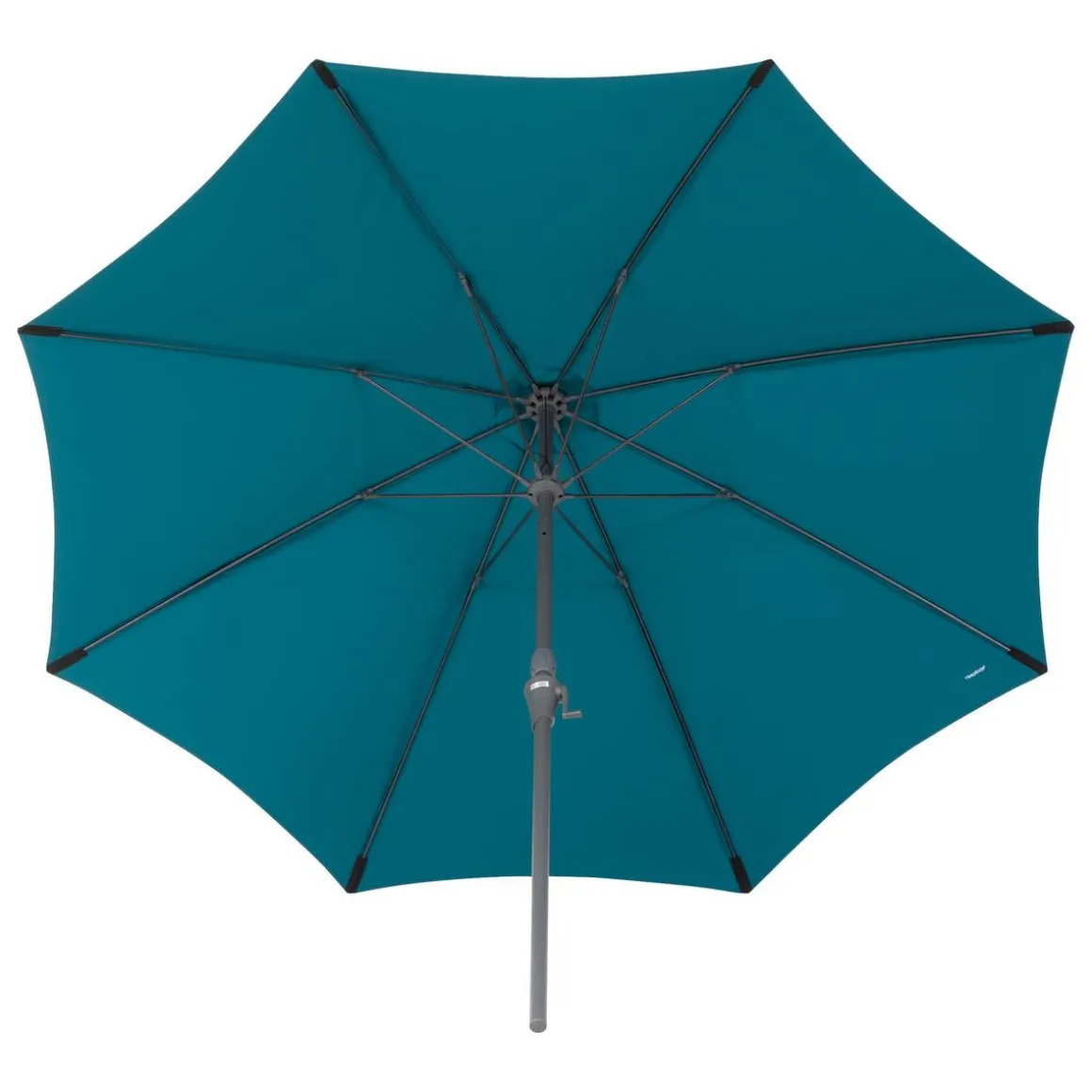 Parasol droit rond SISKO Bleu canard