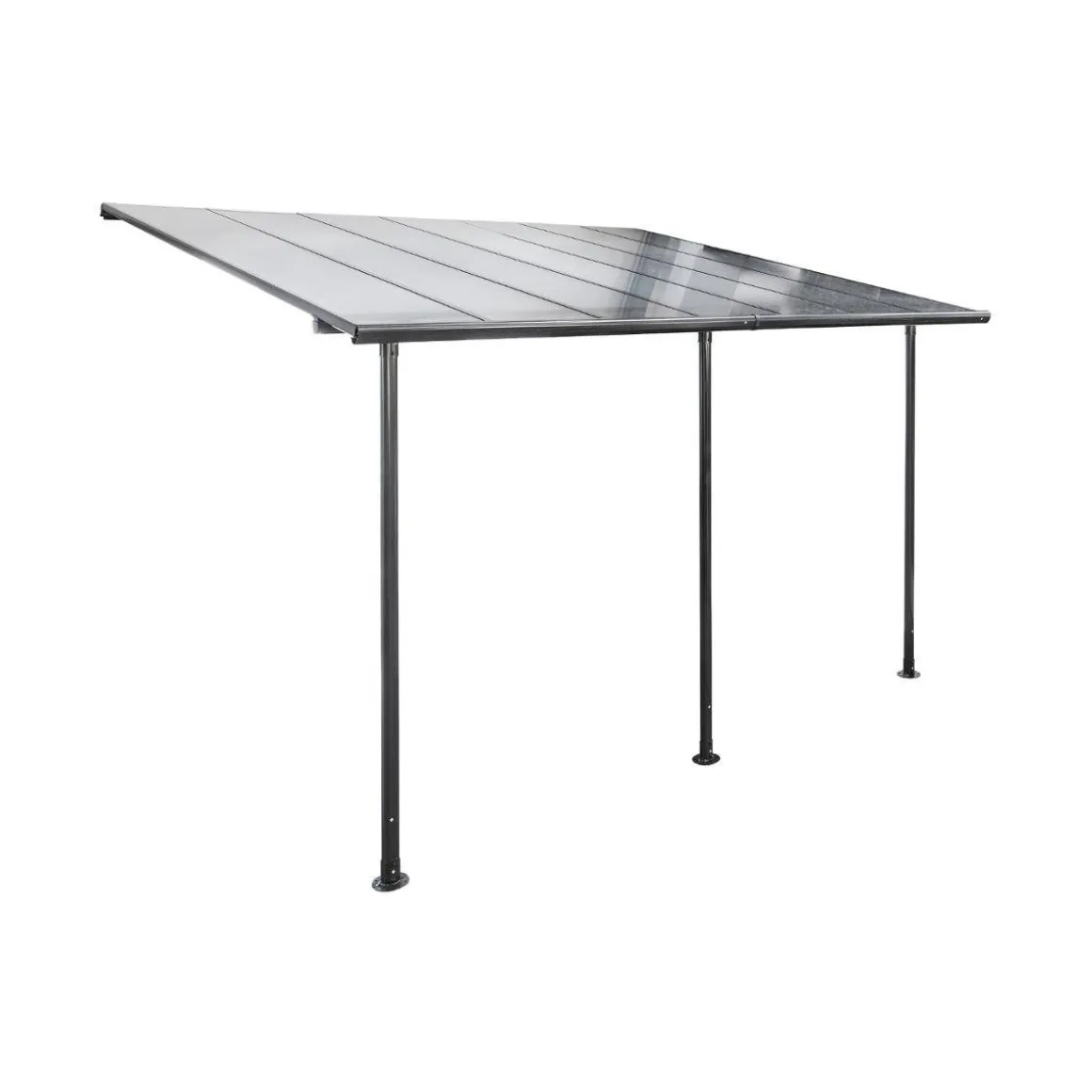 Pergola adossée BELIZE Graphite