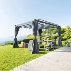 Pergola autoportante BELIZE Graphite