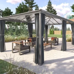 Pergola autoportante BELIZE Graphite