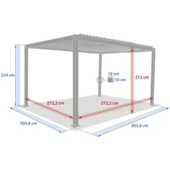 Pergola bioclimatique EVONIS Graphite