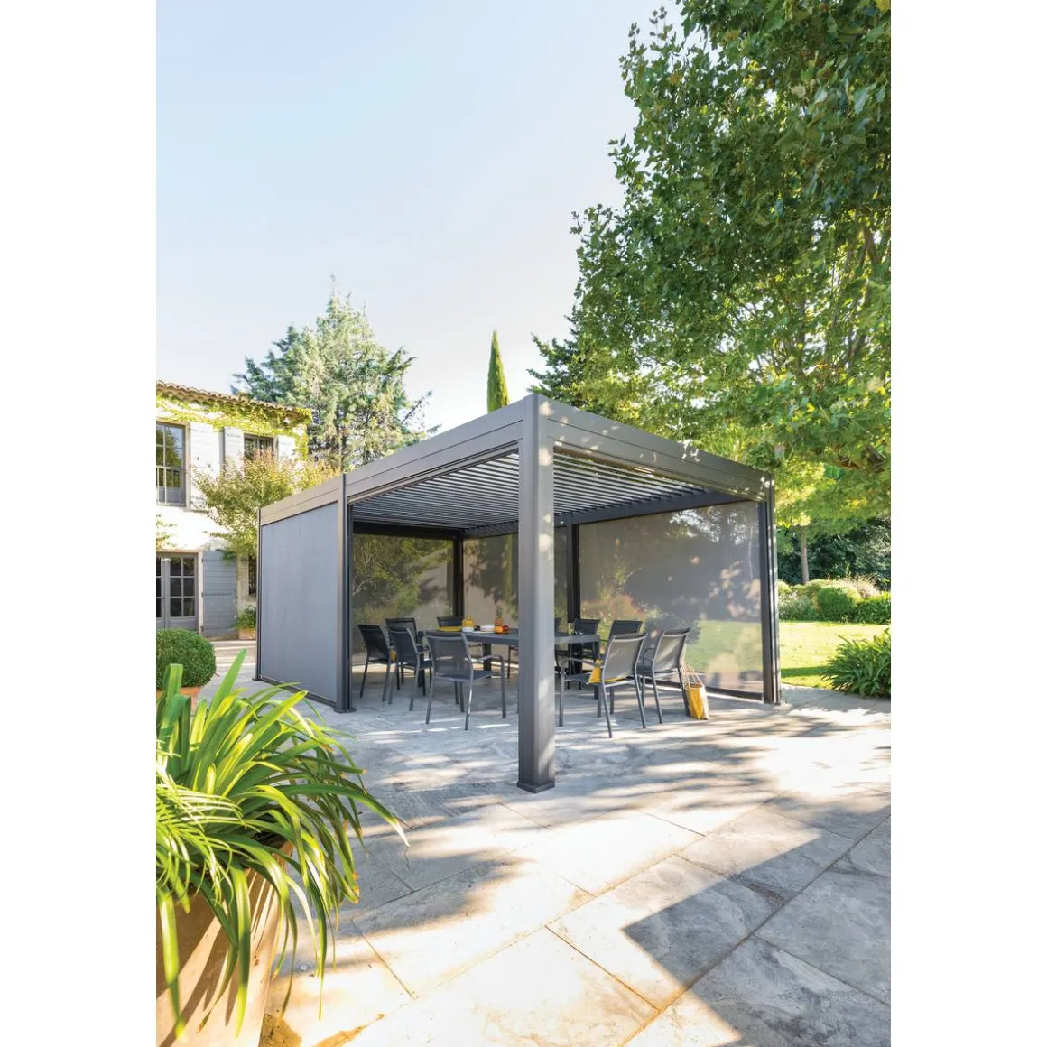 Pergola bioclimatique EVORA Graphite