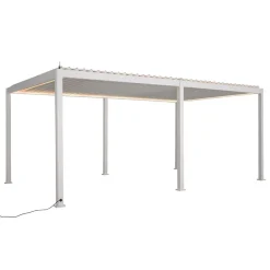 Pergola bioclimatique électrique EVORA Blanc