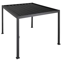 Pergola bioclimatique rétractable EVORA Gris