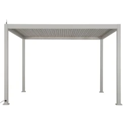 Pergola électrique bioclimatique autoportante EVORA Argile