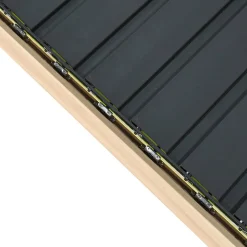 Pergola électrique bioclimatique EVORA Effet bois Honey
