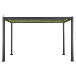 Pergola électrique bioclimatique autoportante EVORA Graphite