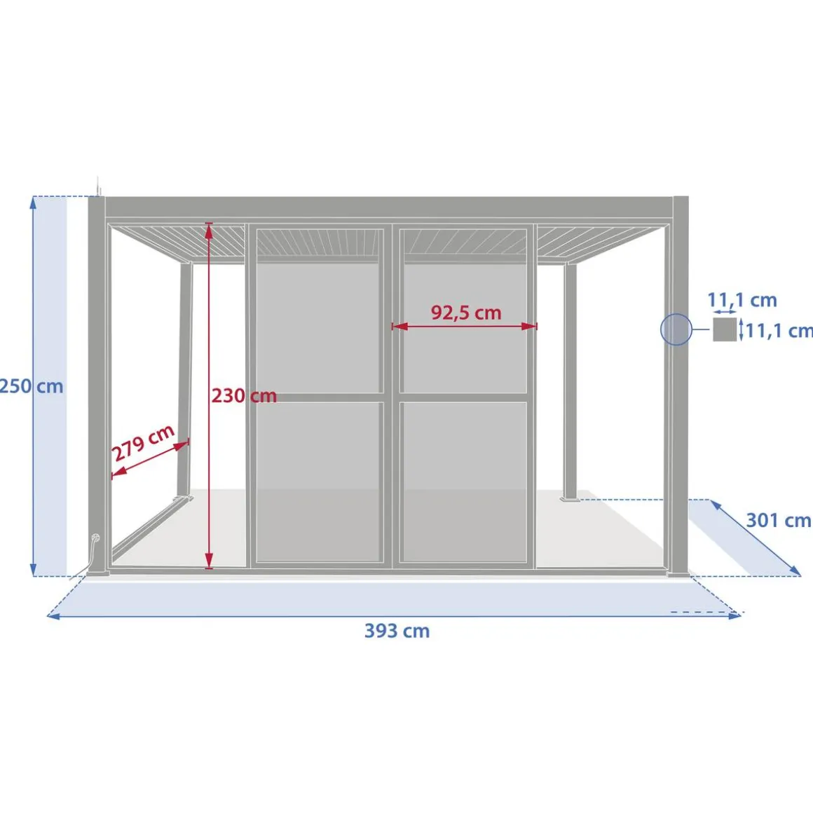 Portes coulissantes EVORA Graphite