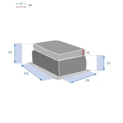 Pouf de jardin MOORÉA Savana