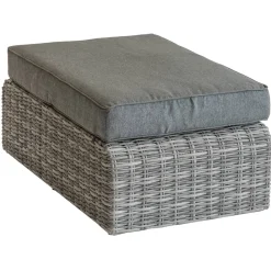 Pouf de jardin MOORÉA Terre d'ombre