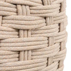 Pouf de jardin rond OBBAE Beige lin