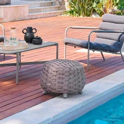 Pouf de jardin rond OBBAE Café