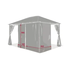 Rideau, moustiquaire SANTORINI Beige Lin