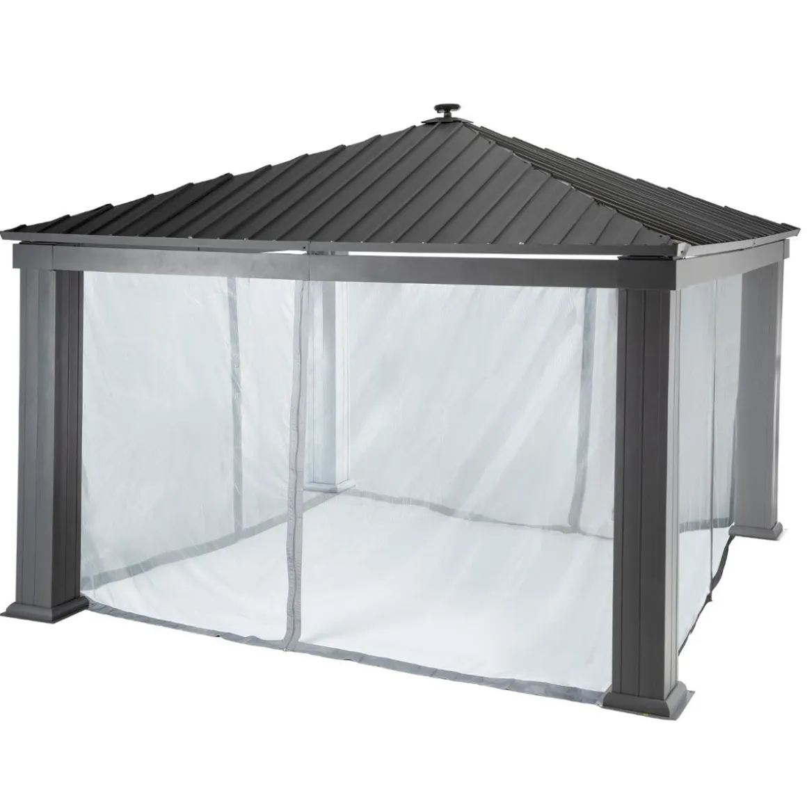 Rideaux moustiquaire pour tonnelle PATIA Ardoise