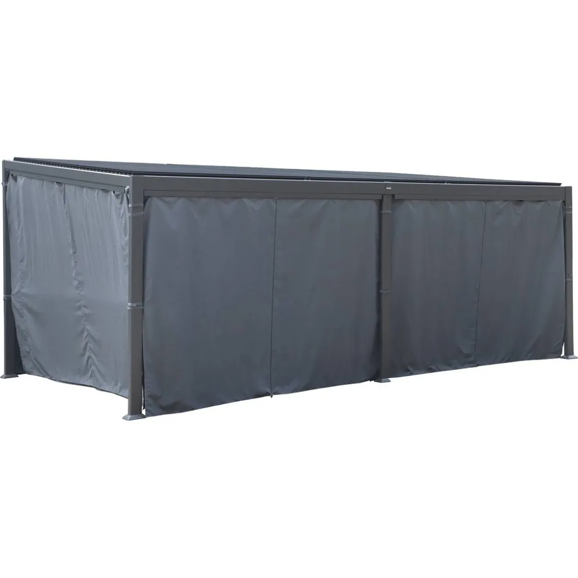 Rideaux pour pergola bioclimatique AVILA Ardoise