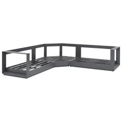 Salon d'angle de jardin ALLURE Graphite