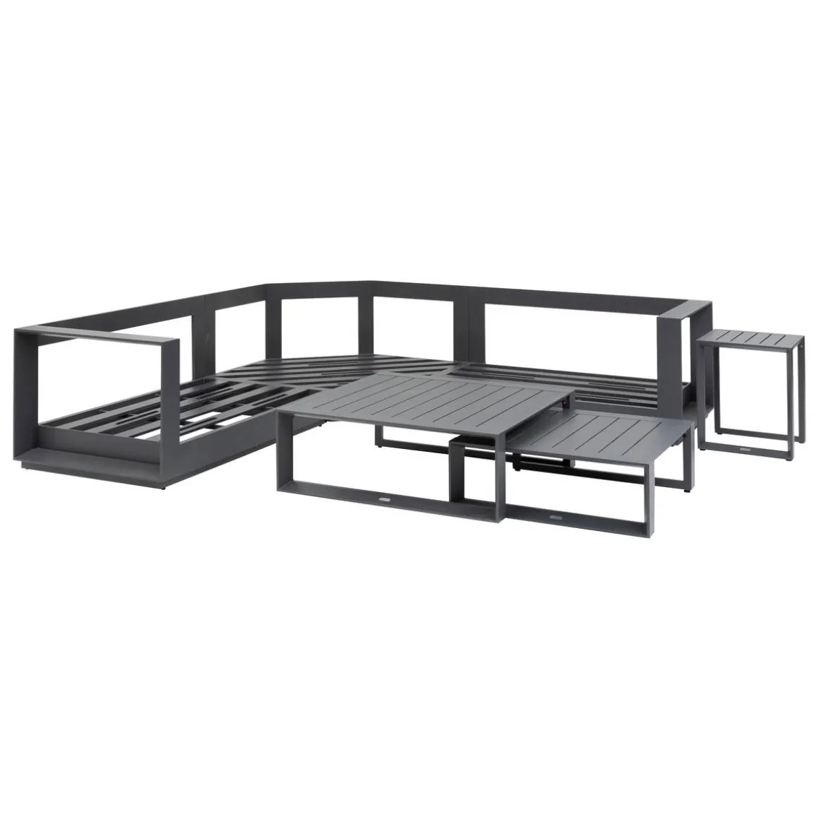 Salon d'angle de jardin ALLURE Graphite