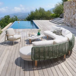 Salon de jardin avec fauteuil MYLORE Argile