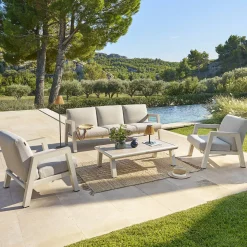 Salon de jardin AXIOME Beige & Argile