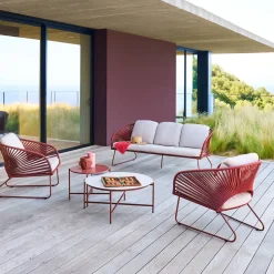 Salon de jardin BELANO Acajou