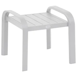Salon de jardin duo ELYN Noisette & Blanc