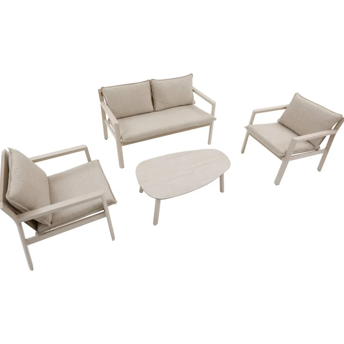 Salon de jardin FLOVIA Argile