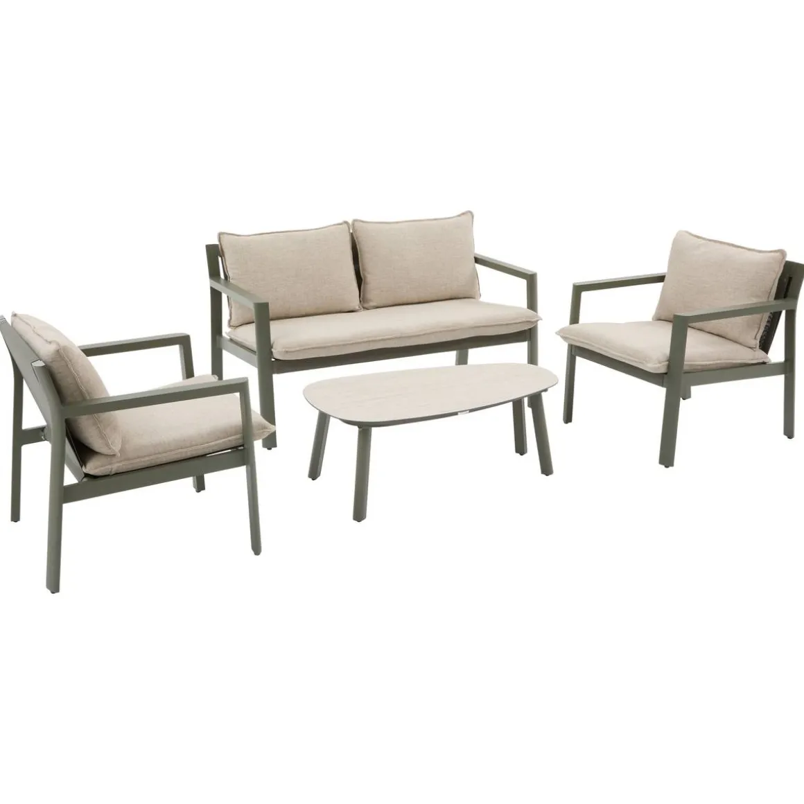 Salon de jardin FLOVIA Vert laurier