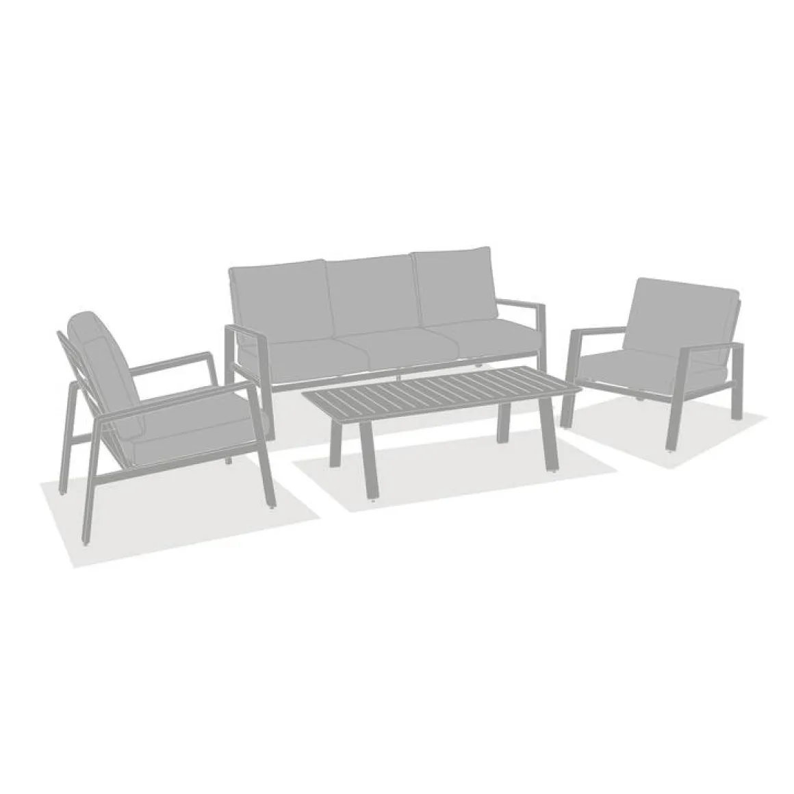 Salon de jardin LUZANE Argile