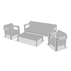 Salon de jardin ORYNA Beige / Honey