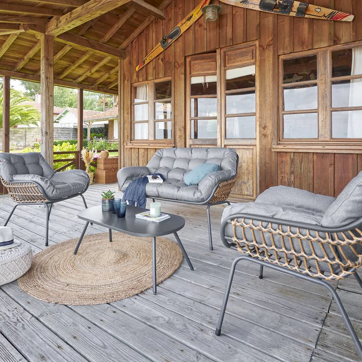 Salon de jardin PAOPAO Gris / Graphite