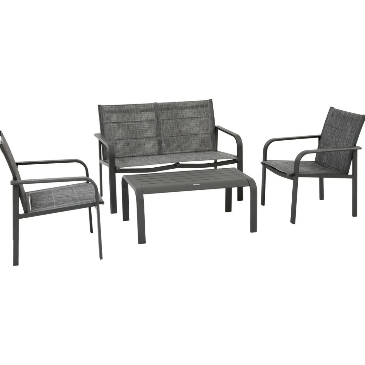 Salon de jardin PIAZZA Graphite