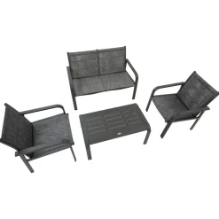Salon de jardin PIAZZA Graphite