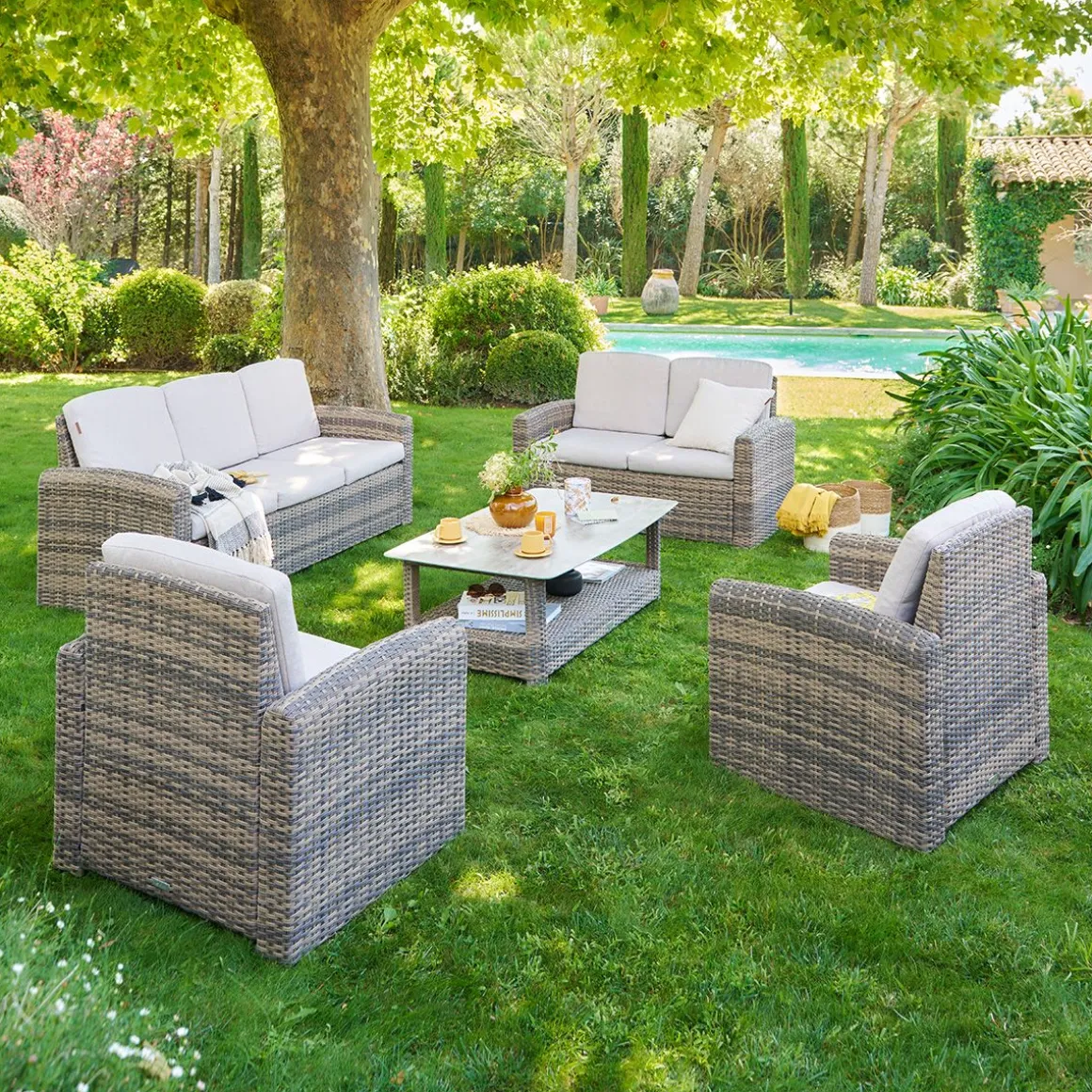 Salon de jardin SELENIM Beige