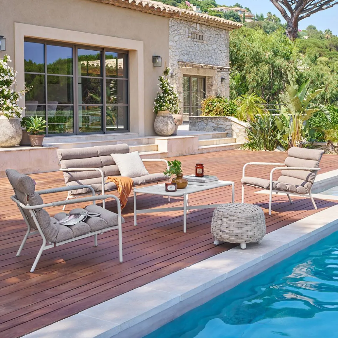 Salon de jardin SOLANI Argile