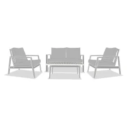 Salon de jardin TIWI Gris / Acacia