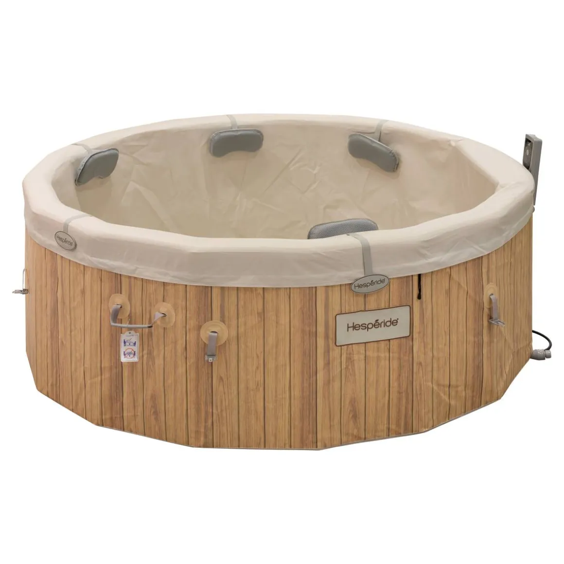 Spa semi-rigide connecté NORDIK Effet bois/Argile