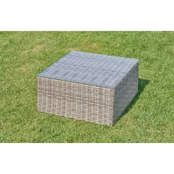 Table basse de jardin carrée MOORÉA Terre d'ombre