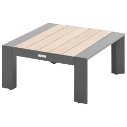 Table basse de jardin carrée ÉVASION Graphite & Honey