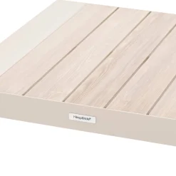 Table basse de jardin carrée ÉVASION Argile & Lin