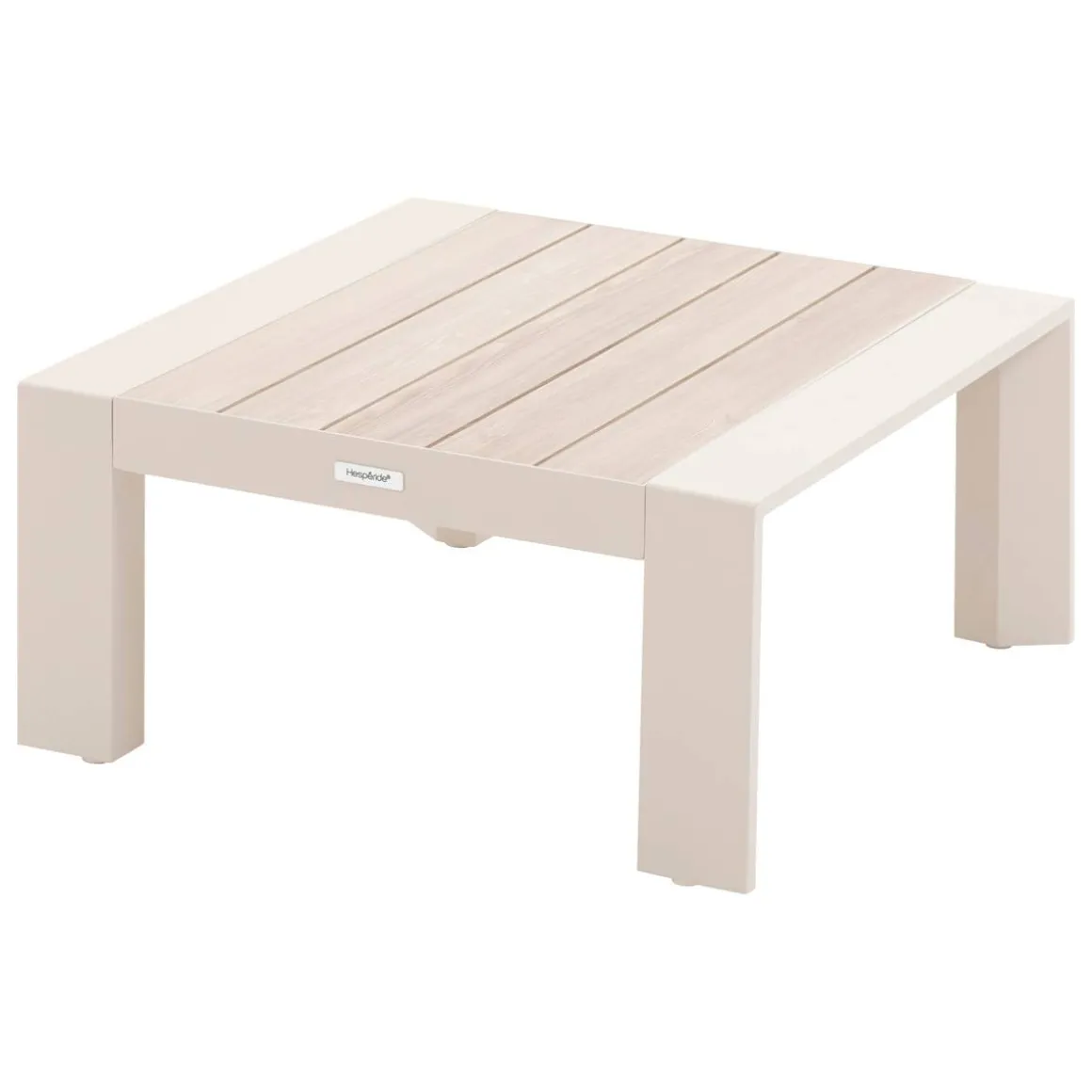 Table basse de jardin carrée ÉVASION Argile & Lin