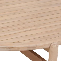 Table basse de jardin ronde DEONA Acacia