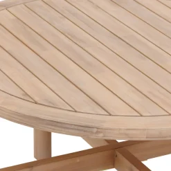 Table basse de jardin ronde DEONA Acacia