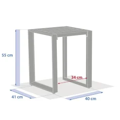 Table d'appoint carrée ALLURE Avoine